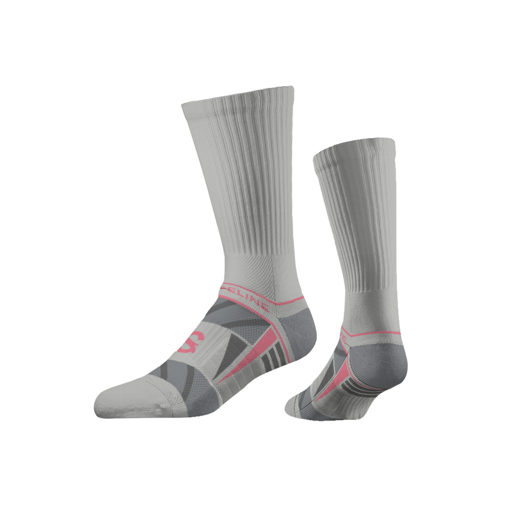 Performance | Premium Crew | Grey | Pink Accent | N02434918ML