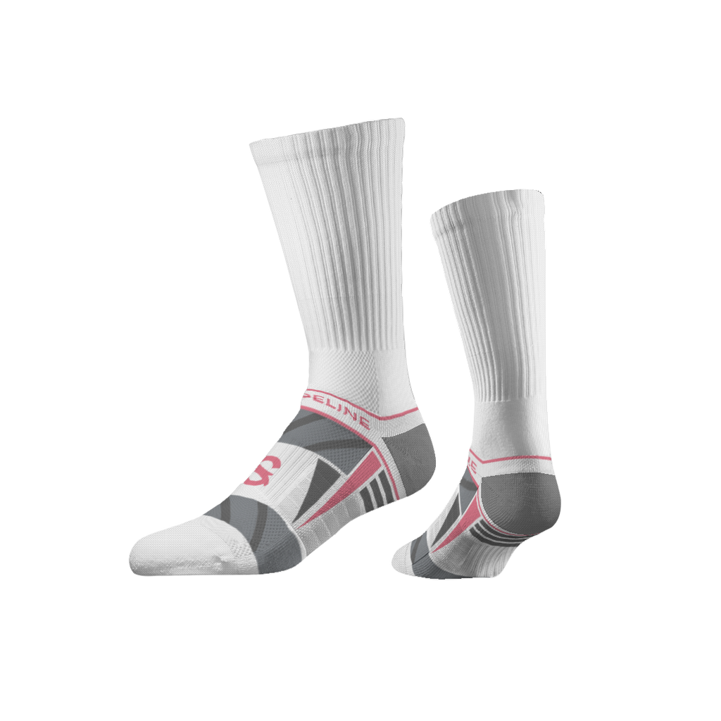 Performance | Premium Crew | White | Pink Accent | N02434998ML
