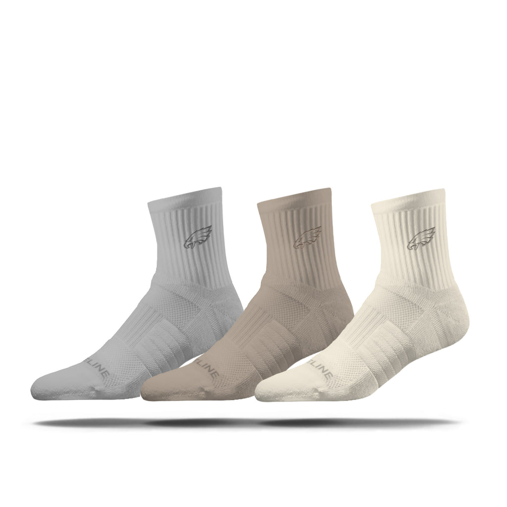 Philadelphia Eagles | Half Calf Embroidered | NFL Neutrals 3 Pack | N02832028ML