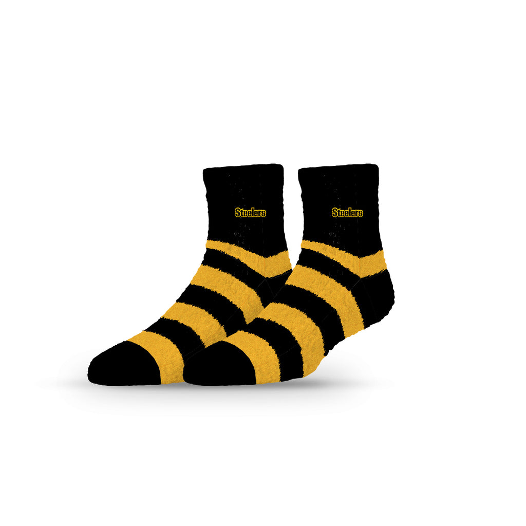 Pittsburgh Steelers | Fuzzy Half Calf Embroidered | Stripe | N02800575ML