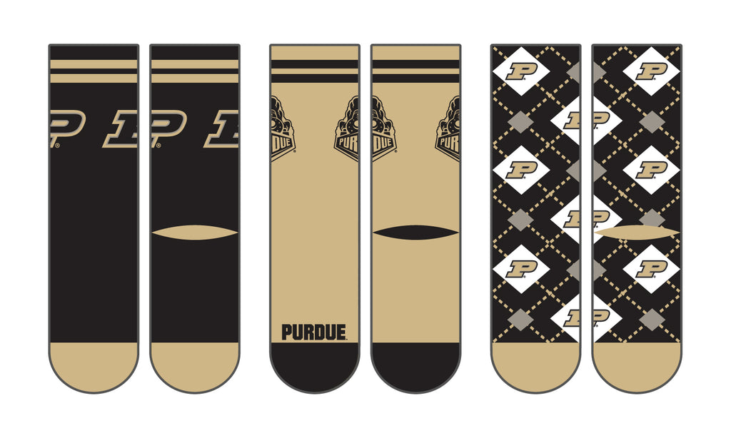 Purdue University | Economy Knit Crew | NCAA 3 Pack | N02435546ML ...