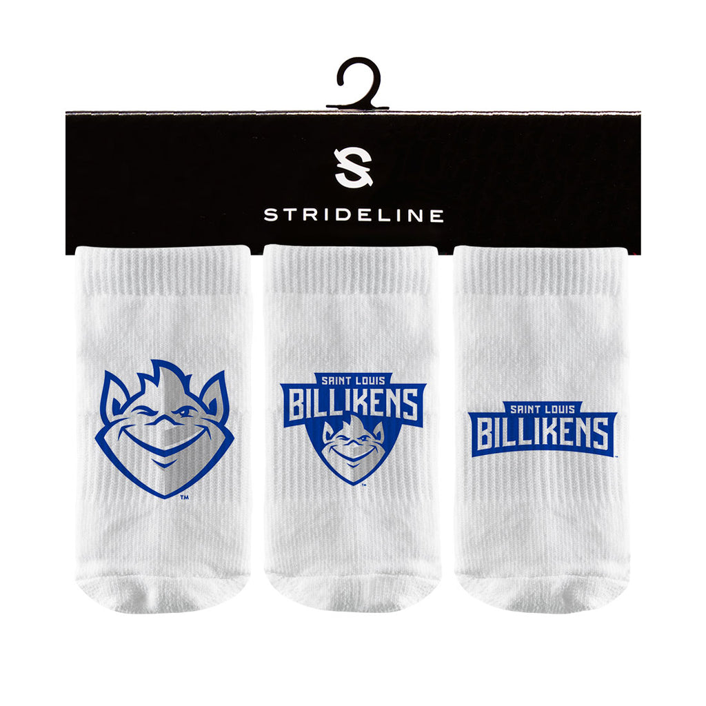 Saint Louis University | Baby Socks 3 Pack | Primary Logo | N02339310B01
