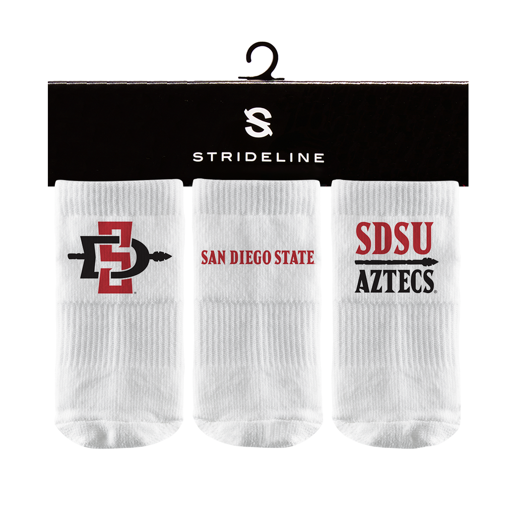 San Diego State University | Baby Socks 3 Pack | Primary Logo | N02384682B01