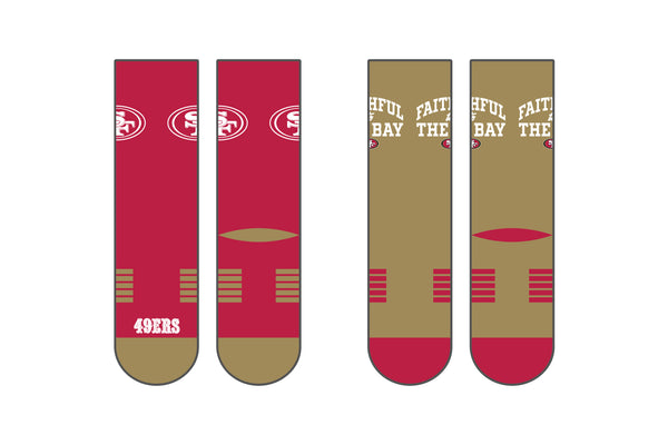 San Francisco 49ers | Premier Knit Crew | NFL 2 Pack | N02513068ML