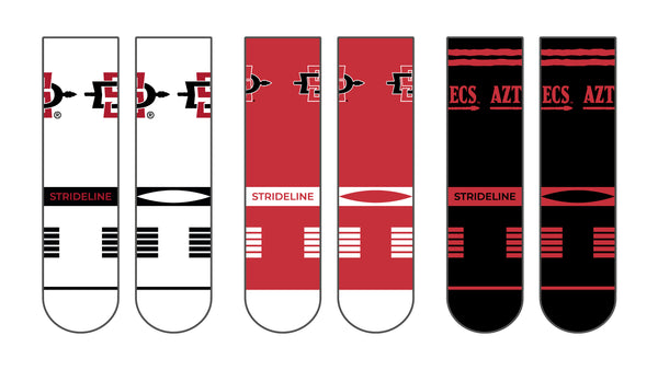 San Diego State University | Premium Knit Crew 3 Pack | NCAA 3 Pack G2 | N02505715ML