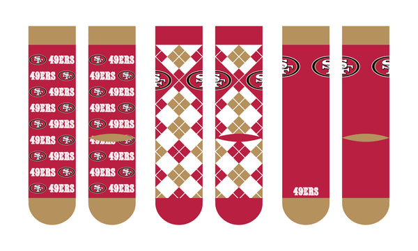 San Francisco 49ers | Business Knit Crew | NFL 3 Pack | N02670974ML