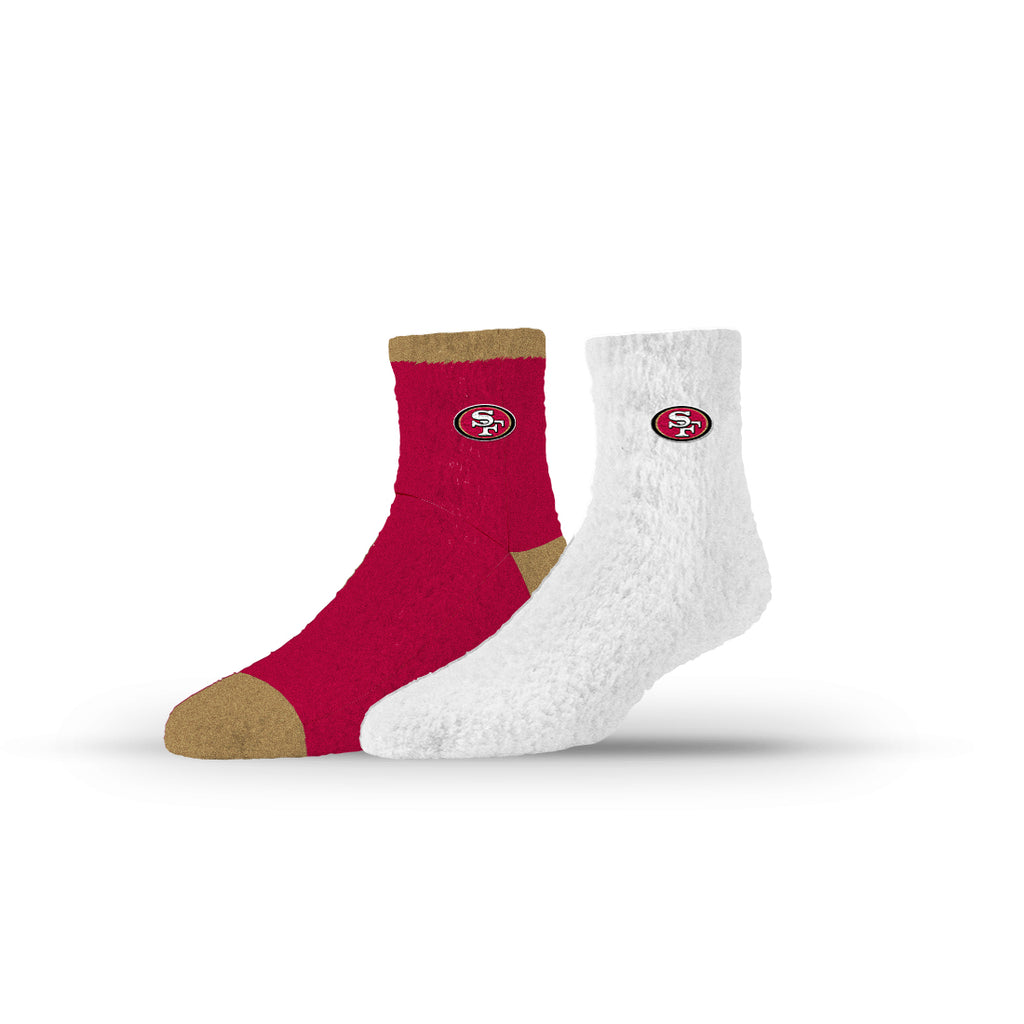 San Francisco 49ers | Fuzzy Half Calf Embroidered | NFL 2 Pack | N02807284ML
