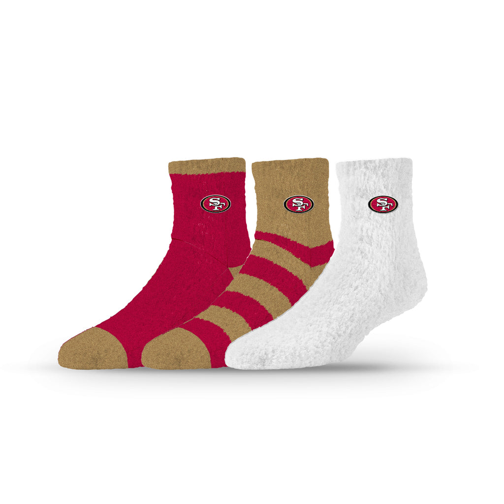 San Francisco 49ers | Fuzzy Half Calf Embroidered | NFL 3 Pack | N02807280ML