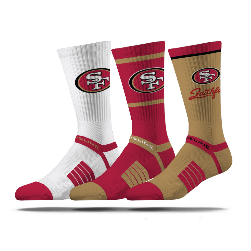 San Francisco 49ers | Premium Knit Crew | NFL 3 Pack Box | N02414887ML