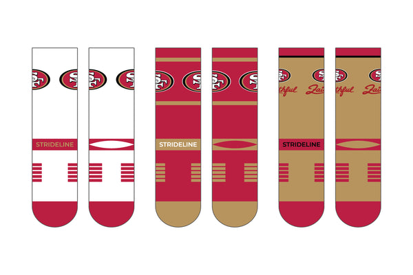 San Francisco 49ers | Premium Knit Crew | NFL 3 Pack Box | N02414887ML