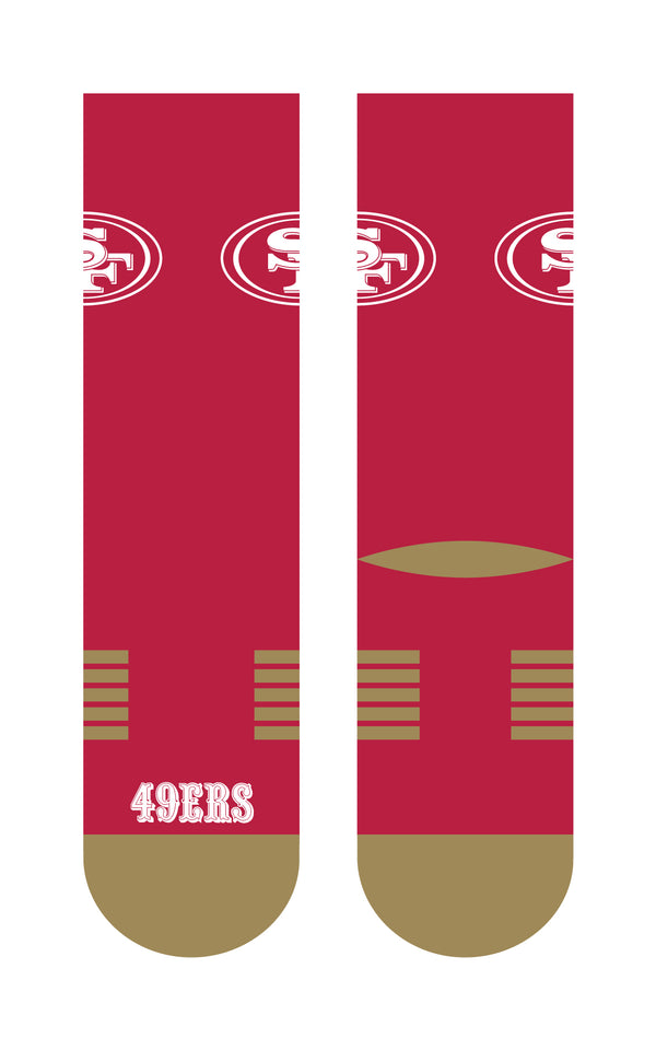 San Francisco 49ers | Premier Knit Crew | Primary Logo Team Color | N02513349ML