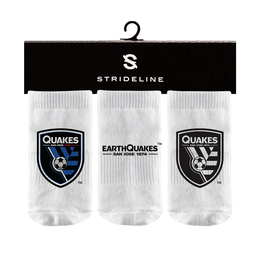 San Jose Earthquakes | Baby Socks 3 Pack | Primary Logo |  N02295315B01