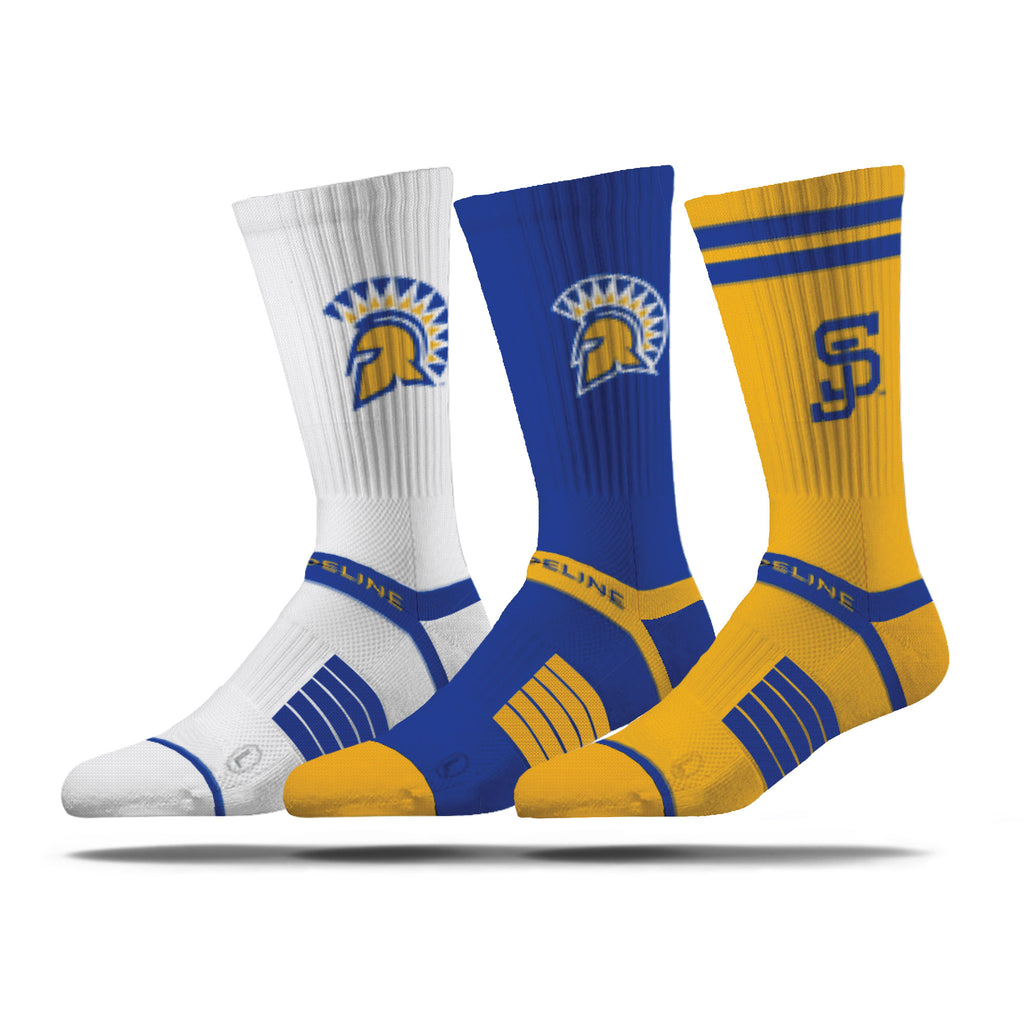 San Jose State University | Premium Knit Crew 3 Pack | NCAA 3 Pack G2 | N02506505ML