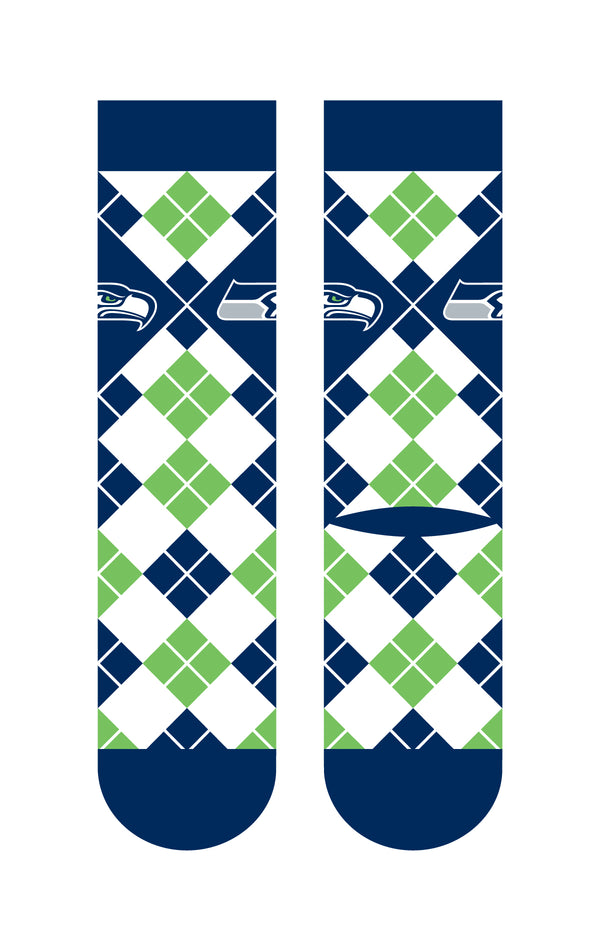 Seattle Seahawks | Business Knit Crew | Argyle | N02671016ML