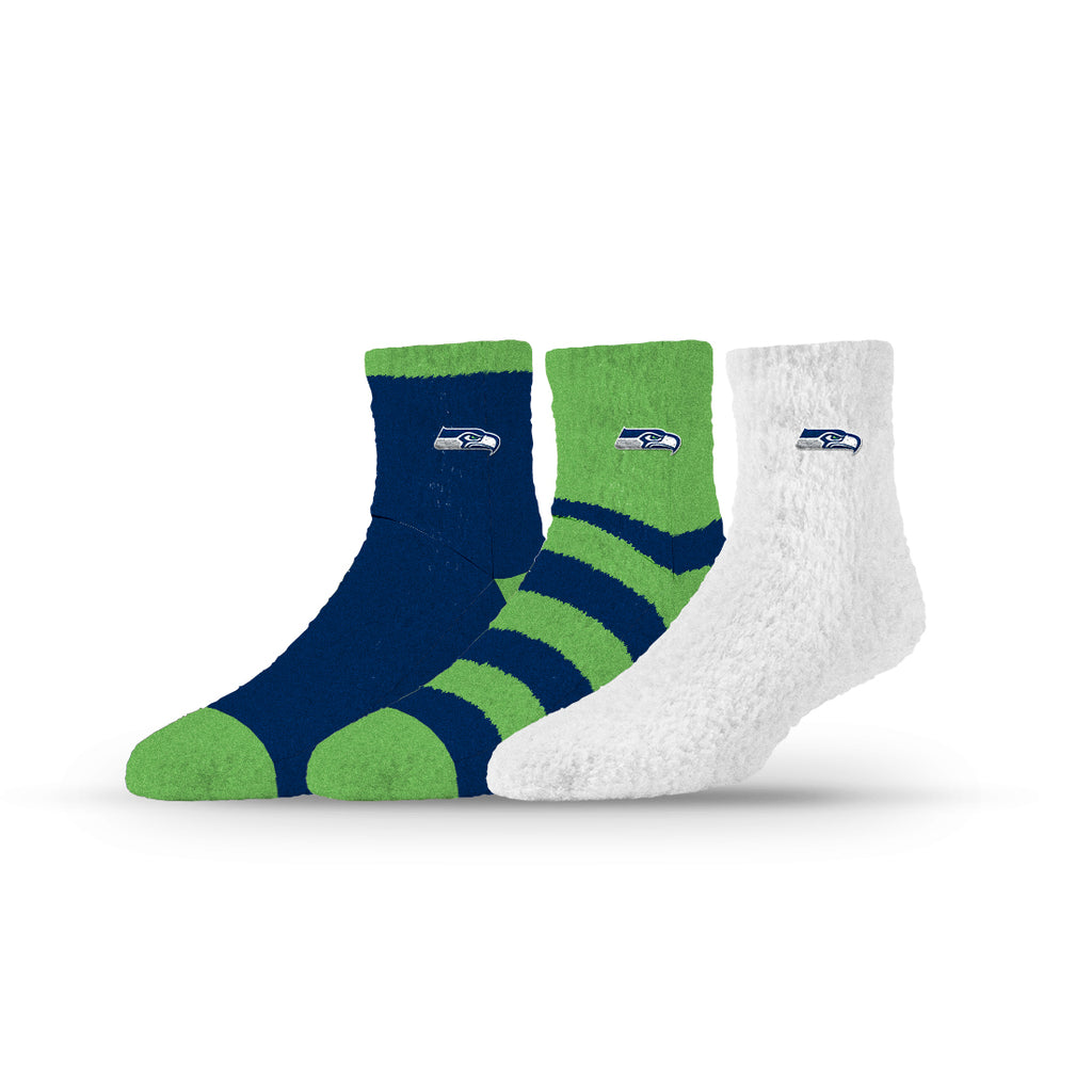 Seattle Seahawks | Fuzzy Half Calf Embroidered | NFL 3 Pack | N02796707ML