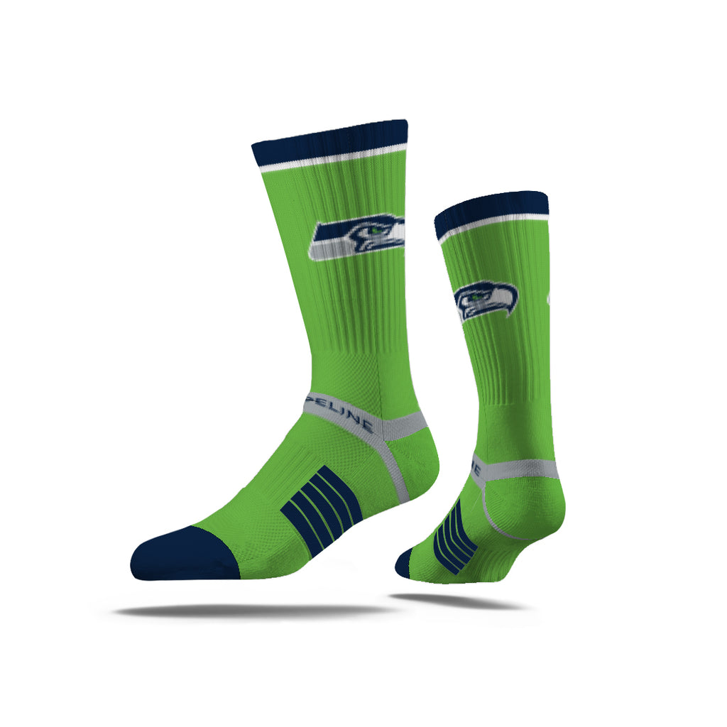 Seattle Seahawks | Premium Knit Crew | Fan Logo | Lime Green | N02392379ML
