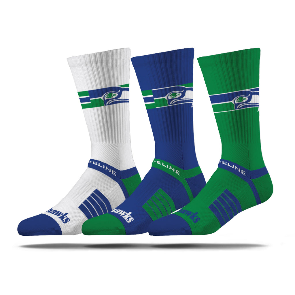 Seattle Seahawks | Premium Knit Crew | NFL Retro 3 Pack | N02651586ML