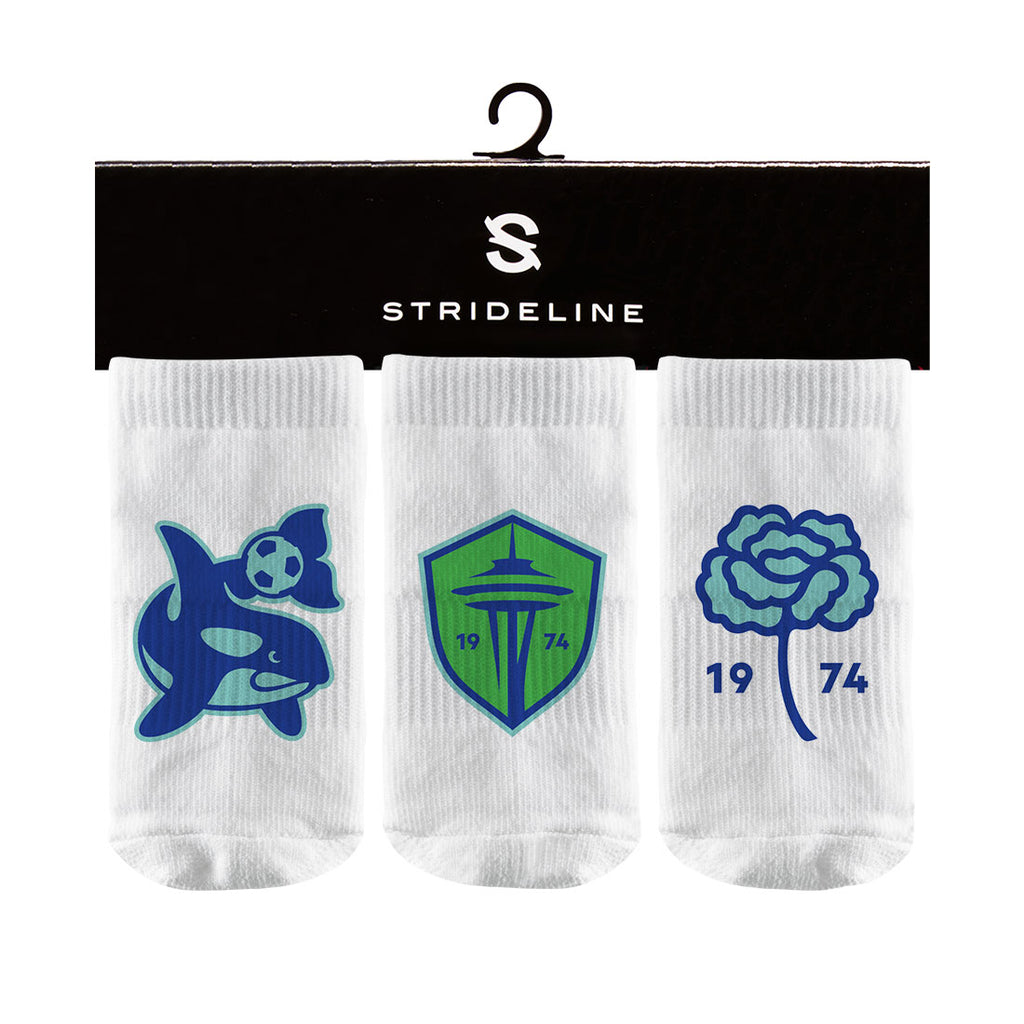 Seattle Sounders FC | Baby Socks 3 Pack | Primary Logo | N02467791B01