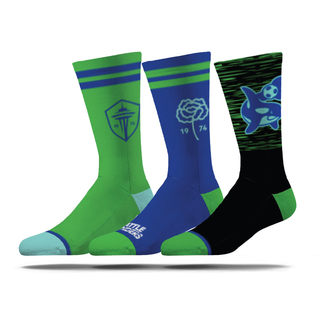 Seattle Sounders FC | Economy Knit Crew | MLS 3 Pack | N02489212ML