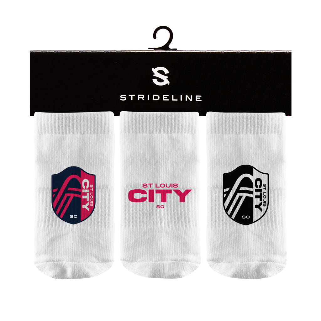 St. Louis City SC | Baby Socks 3 Pack | Primary Logo |  N02317623B01
