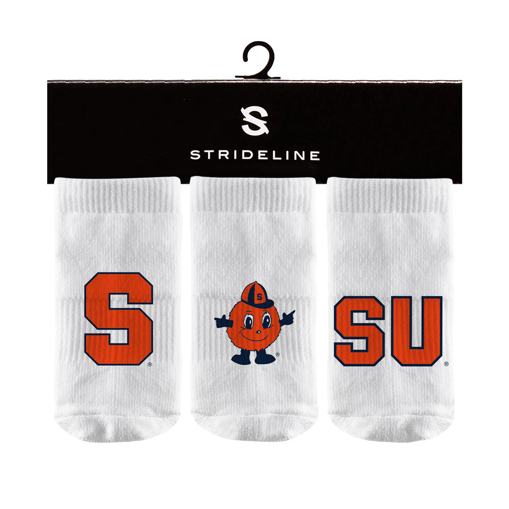 Syracuse University | Baby Socks 3 Pack | Primary Logo | N00987750B01