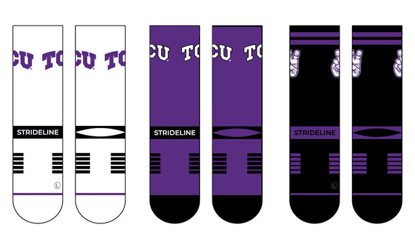 Texas Christian University | Premium Knit Crew 3 Pack | NCAA 3 Pack G2 | N02712056ML
