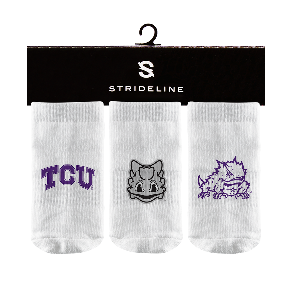 Texas Christian University | Baby Socks 3 Pack | Primary Logo | N00251294BB01