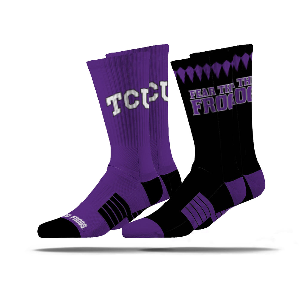 Texas Christian University | Premier Knit Crew | NCAA 2 Pack | N02514403ML