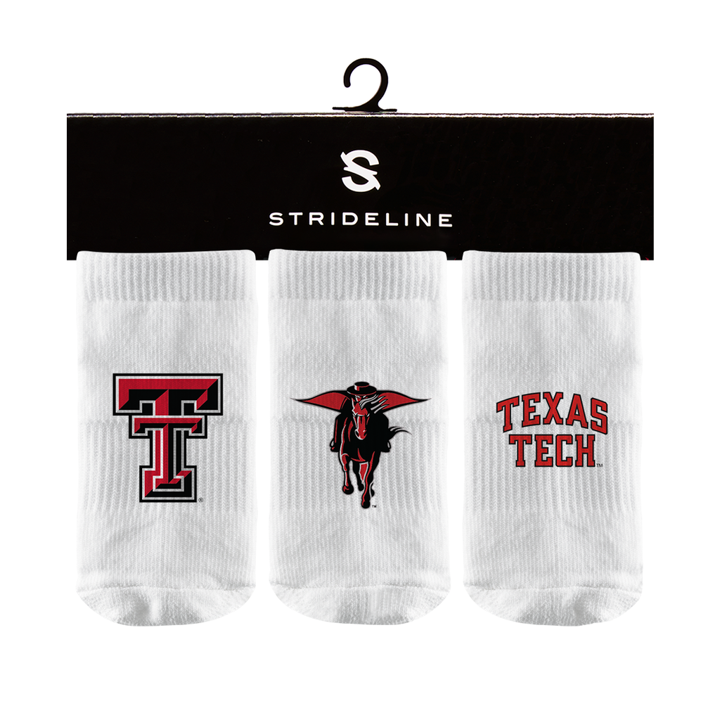 Texas Tech University | Baby Socks 3 Pack | Primary Logo | N02339302B01