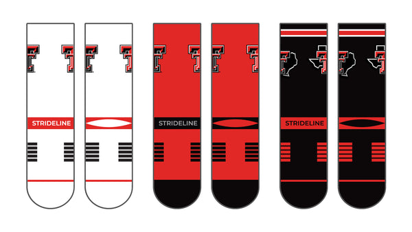 Texas Tech University | Premium Knit Crew 3 Pack | NCAA 3 Pack G2 | N02506525ML