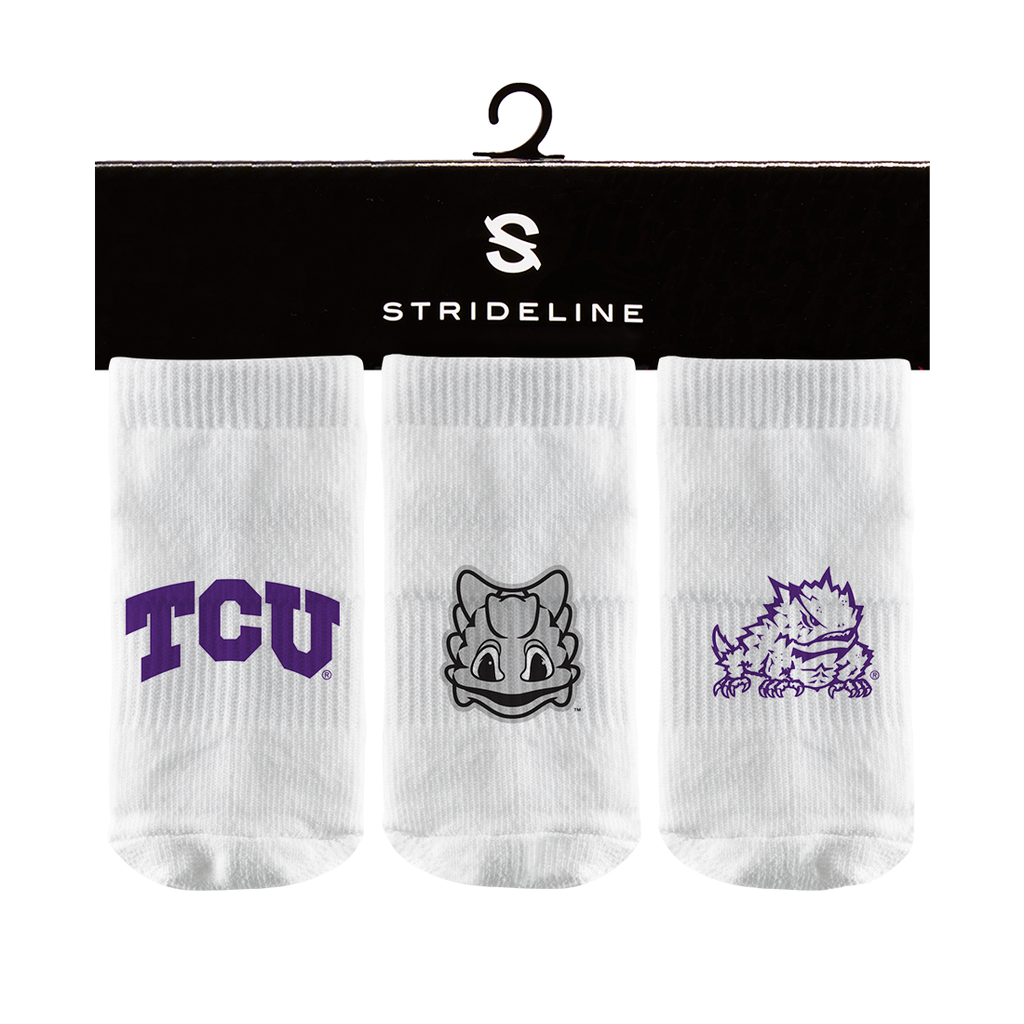 Texas Christian University | Baby Socks 3 Pack | Primary Logo | N00251294BB01