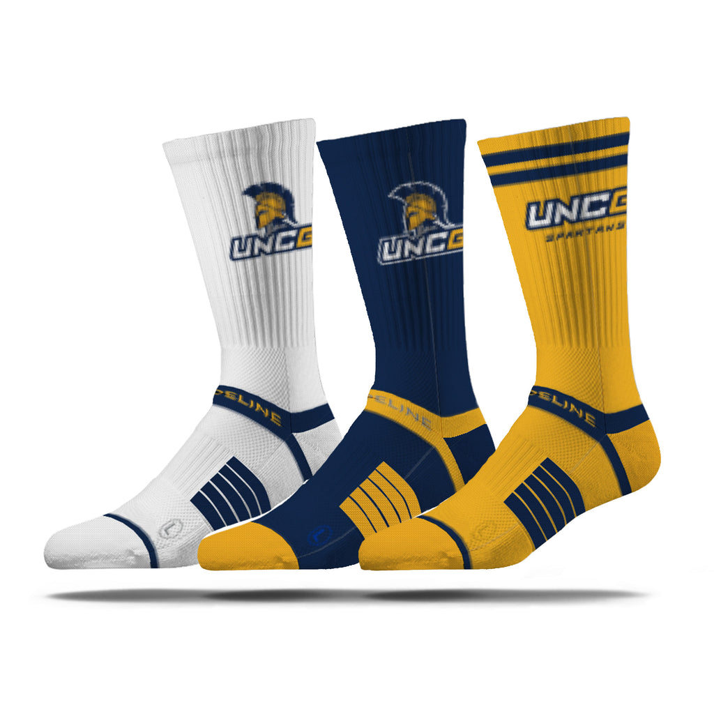 The University of North Carolina at Greensboro | Premium Knit Crew 3 Pack | NCAA 3 Pack G2 | N02713521ML