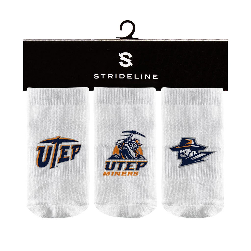 The University of Texas at El Paso | Baby Socks 3 Pack | Primary Logo | N02380679B01