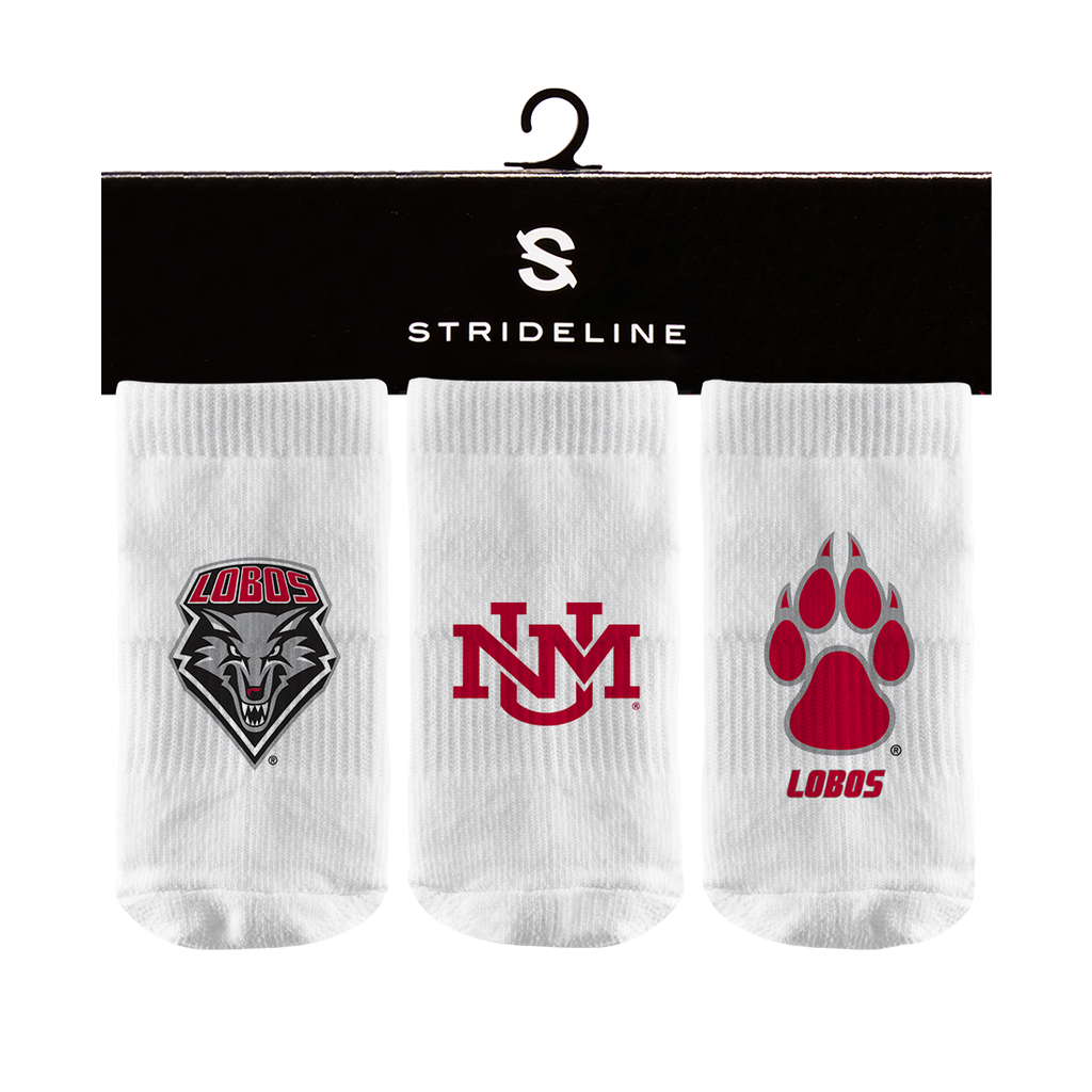 The University of New Mexico | Baby Socks 3 Pack | Primary Logo | N02463739B01