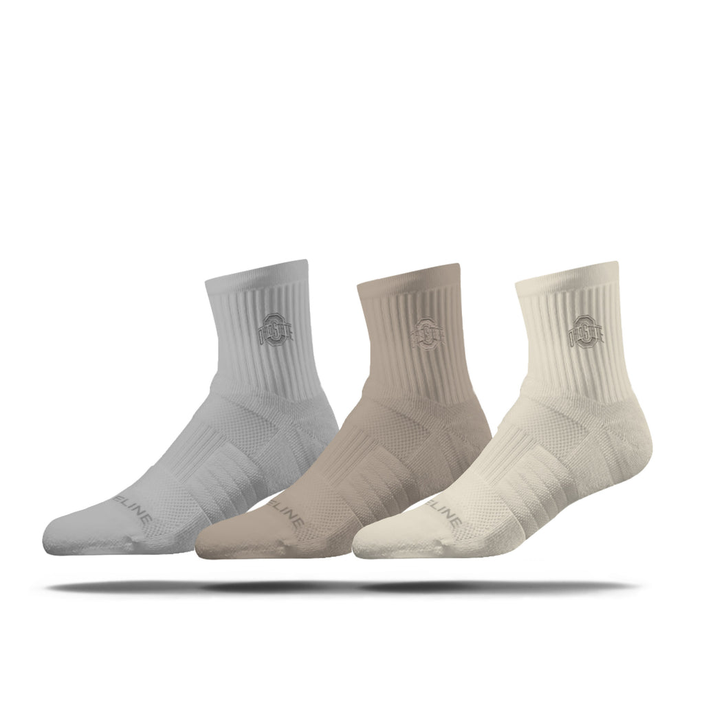 The Ohio State University | Half Calf Embroidered | NCAA Neutrals 3 Pack | N02791955ML