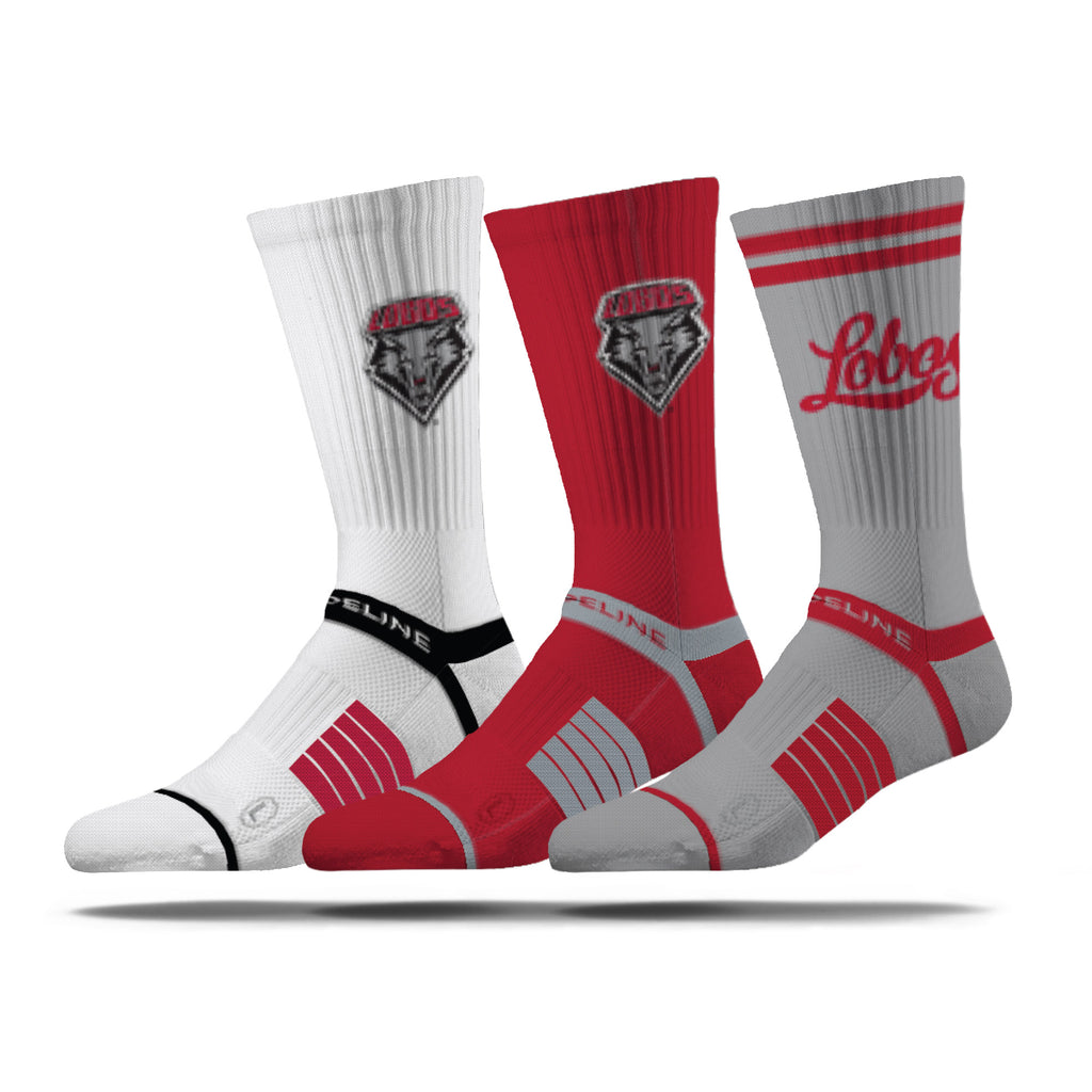 The University of New Mexico | Premium Knit Crew 3 Pack | NCAA 3 Pack G2 | N02506932ML