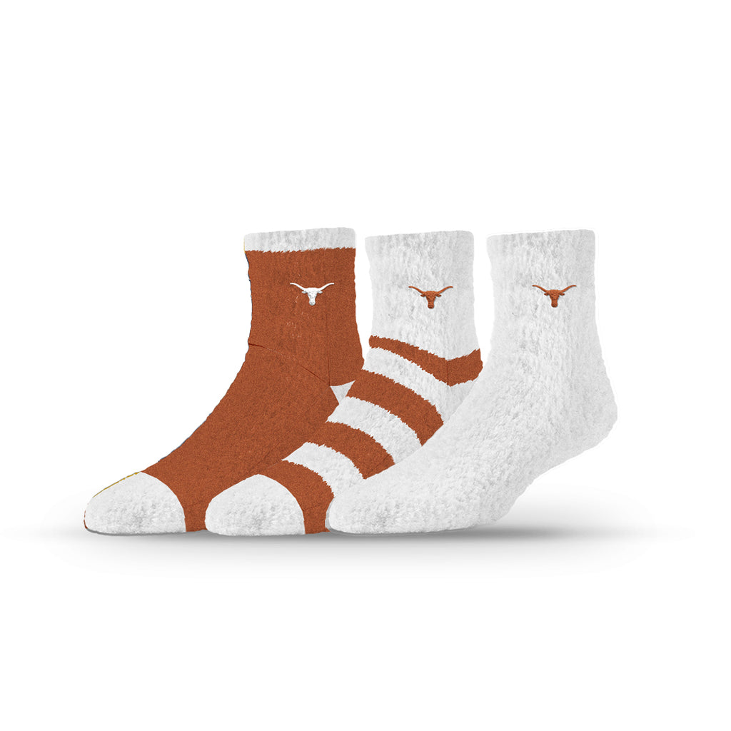The University of Texas at Austin | Fuzzy Half Calf Embroidered | NCAA 3 Pack | N02796024ML