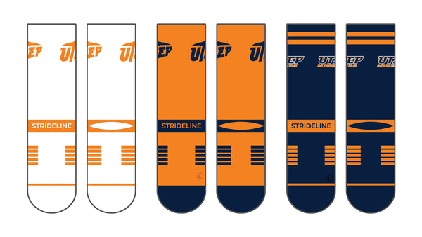 The University of Texas at El Paso | Premium Knit Crew 3 Pack | NCAA 3 Pack G2 | N02506940ML
