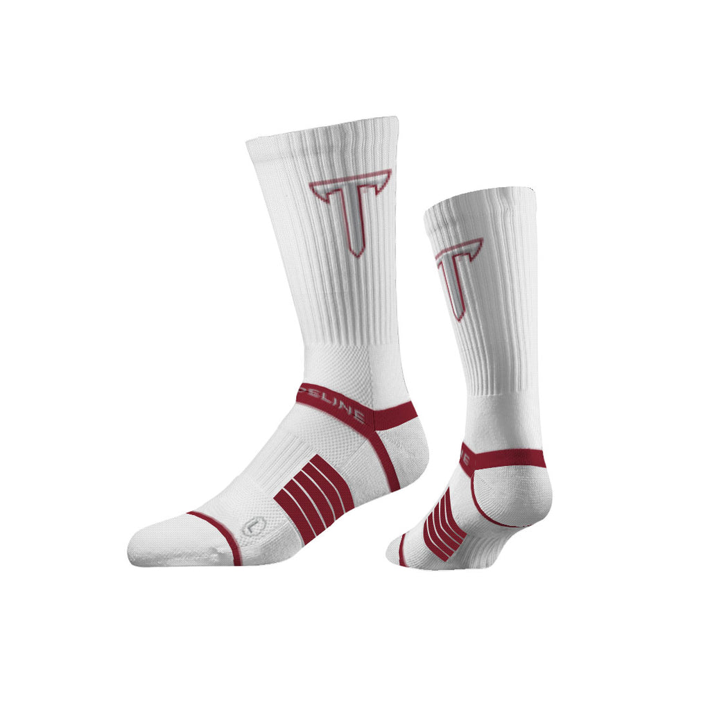 Troy University | Premium Knit Crew | Primary Logo White | N02525247ML
