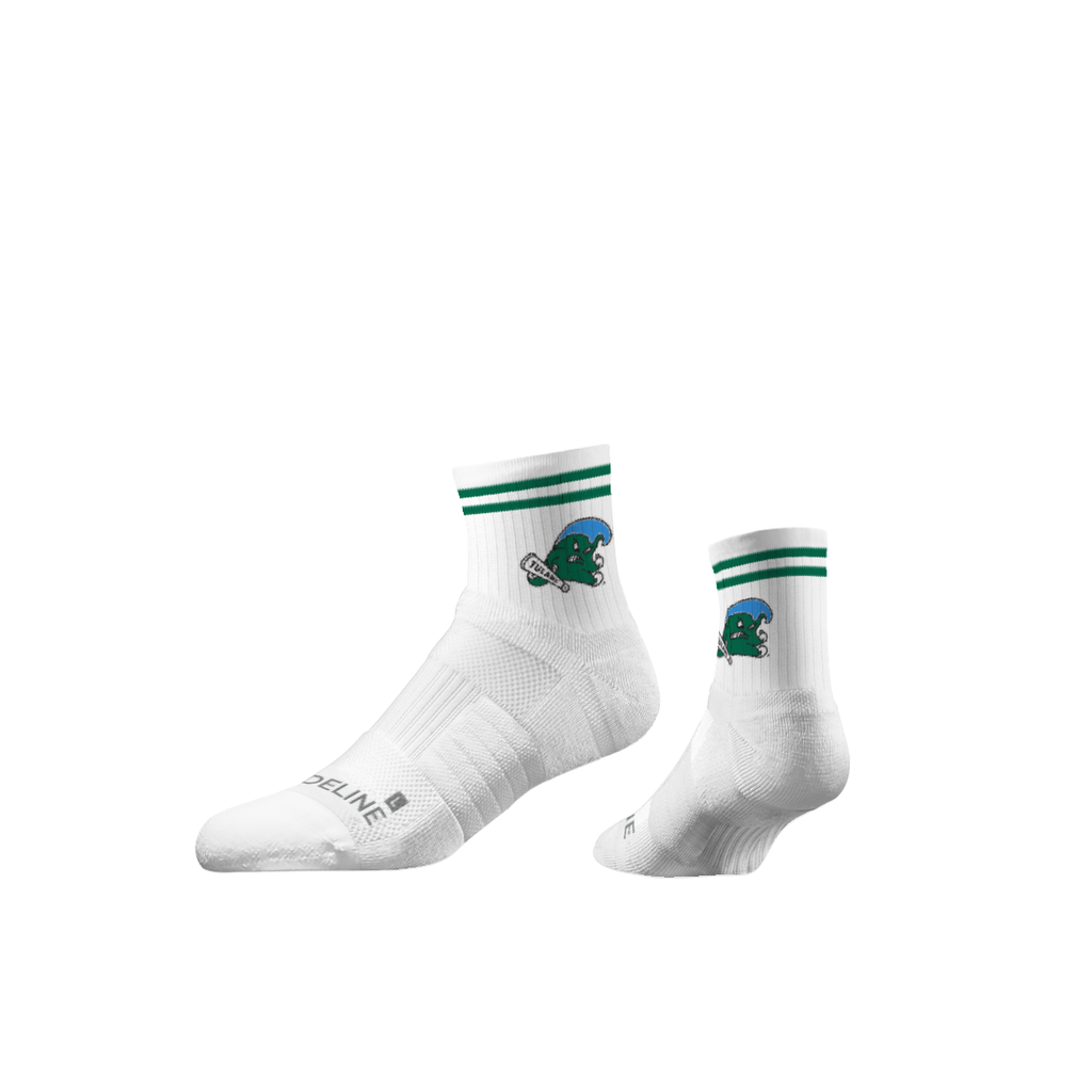 Tulane University | Half Calf Knit | Primary Logo White | N02855445ML