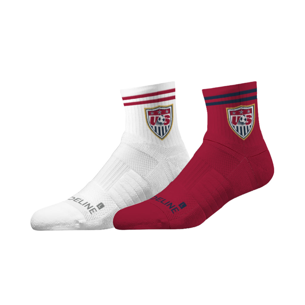 US Soccer | Half Calf Knit | Retro Stars 2 Pack | N02757172ML