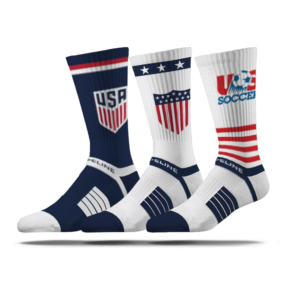 US Soccer | Premium Knit Crew | US Soccer Retro 3 Pack | N02794464ML