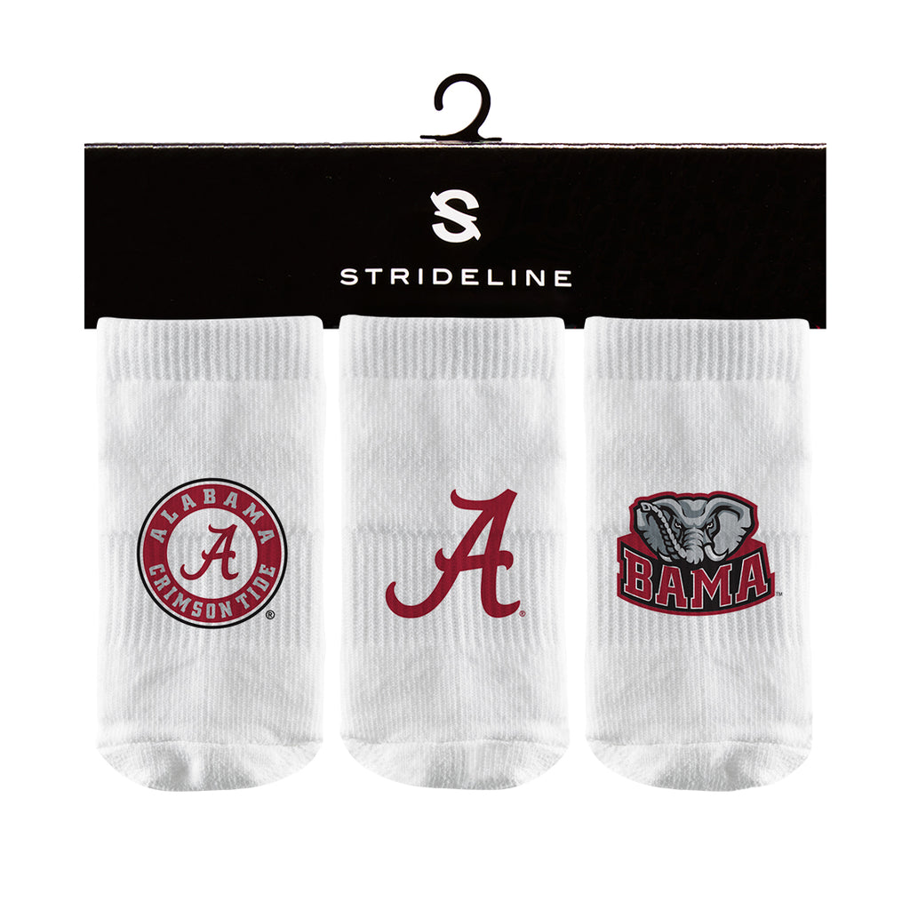 University of Alabama | Baby Socks 3 Pack | Primary Logo | N00251303BB01