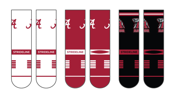 University of Alabama | Premium Knit Crew 3 Pack | NCAA 3 Pack G2 | N02506948ML