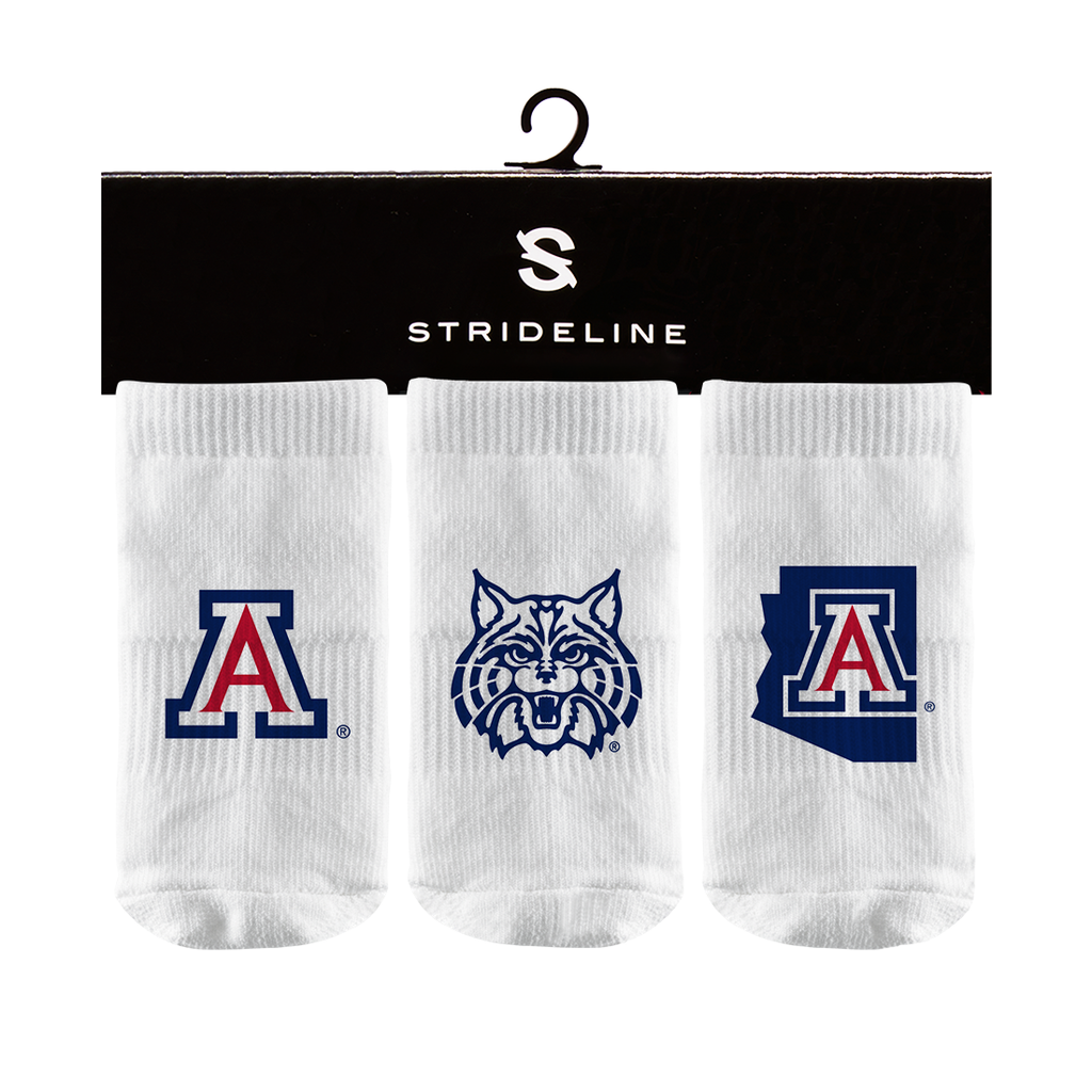 University of Arizona | Baby Socks 3 Pack | Primary Logo | N01075635B01
