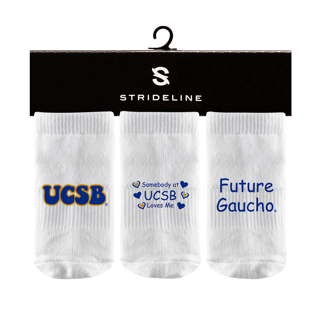 University of California, Santa Barbara | Baby Socks 3 Pack | Primary Logo | N01000259B01