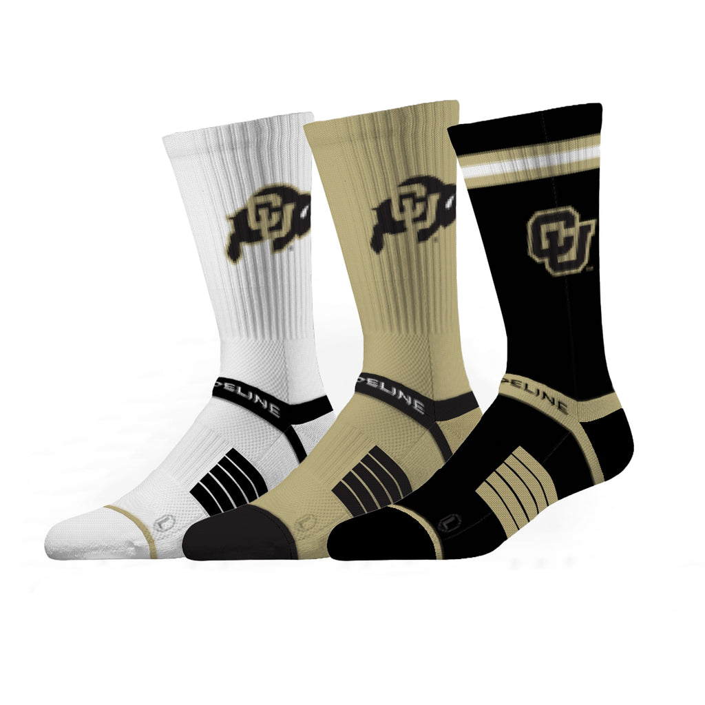 University of Colorado | Premium Knit Crew 3 Pack | NCAA 3 Pack G2 | N02502183ML