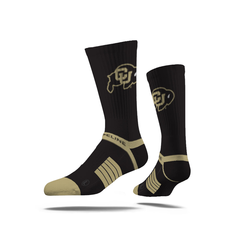 University of Colorado | Premium Knit Crew | Primary Logo School Color | Black | N02596816ML