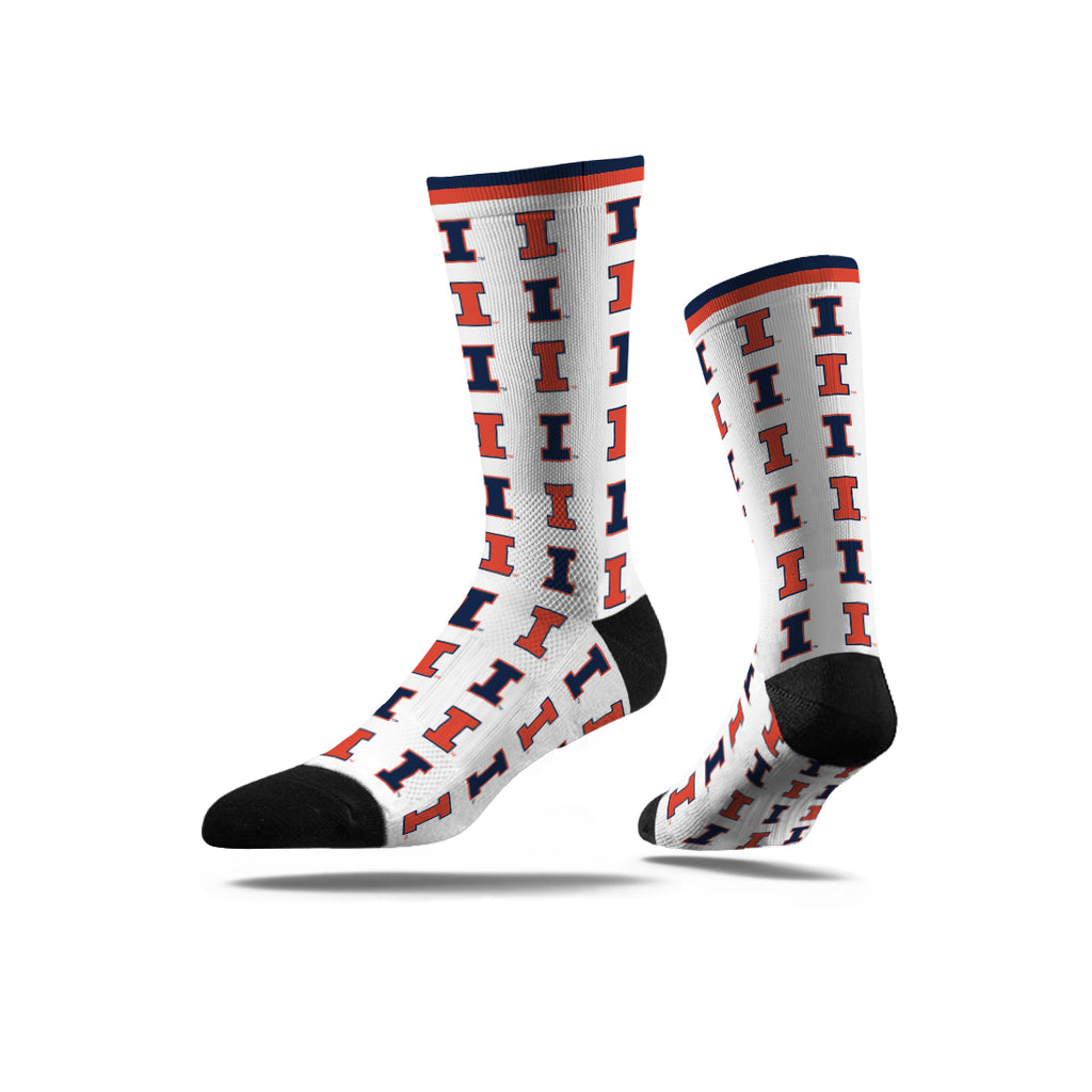 University of Illinois | Economy Full Sub | Step and Repeat | White | N01605961ML
