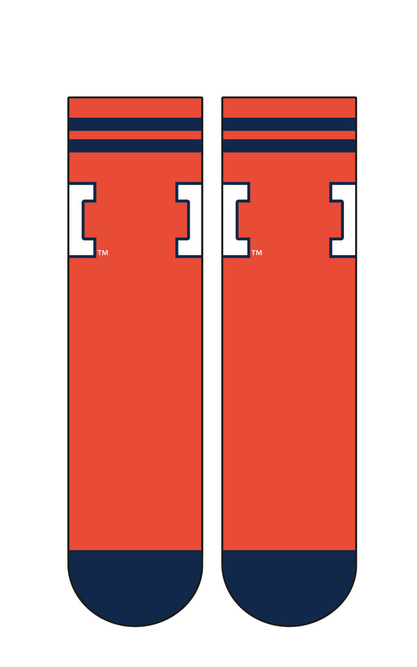University of Illinois | Economy Knit Crew | Primary Logo School Color | N02265280ML